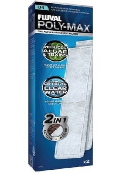 Fluval U4 Filtre Poly-max Kartuş, 2 Li Paket