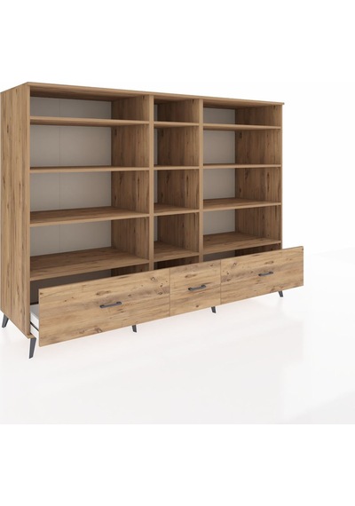 Kronos Dolap 12 Raflı 3 Çekmeceli 220x59x163 Çam-çam Çam-çam Kronos Dolap 12 Raflı 3 Çekmeceli 220x59x163 Çam-çam Çam-çam