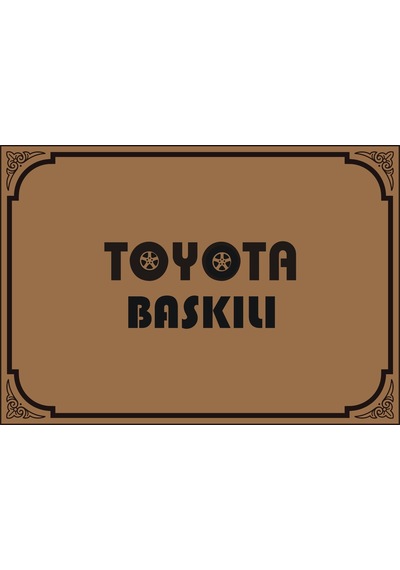 YATAY Toyota Uyumlu BASKILI 50X35 100 ADET 135 GRAM