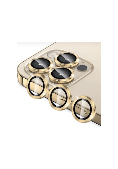 Apple Uyumlu iPhone 14 Pro / 14 Pro Max Gold Lens Koruyucu-710