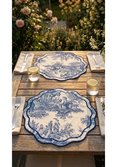 Toile Azure Amerikan Servis Çok Renkli