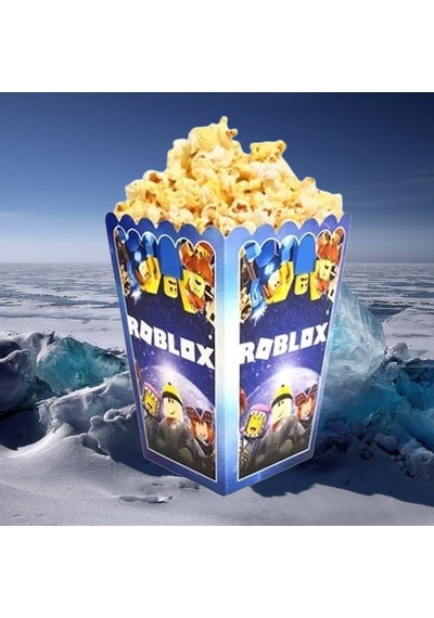 Mısır Kutusu Pop Corn 8 Li Roblox Temalı Doğum Günü Parti Malzemesi