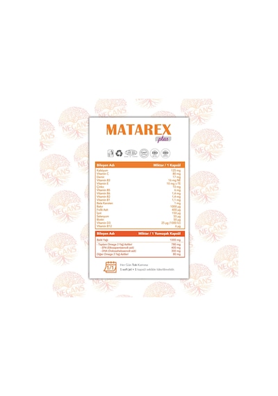 Negans Matarex Plus 30 Softgel + 30 Kapsül