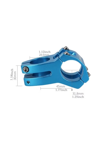 Lunje Bisiklet Gidon Boğazı 31.8mm Mavi