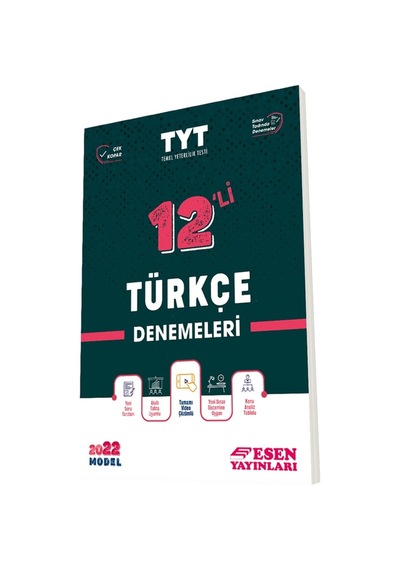 2022 TYT Türkçe 12'li Deneme -  Esen Yayıncılık