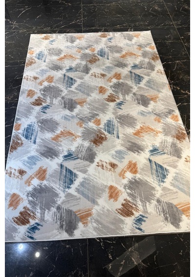 Villadia Home Textile Kaymaz Taban Modern Desen Halı Yolluk Leke Tutmaz Kolay Temizlenir Koridor Salon Yatak Mutfak Odası Vd4043multi Multi