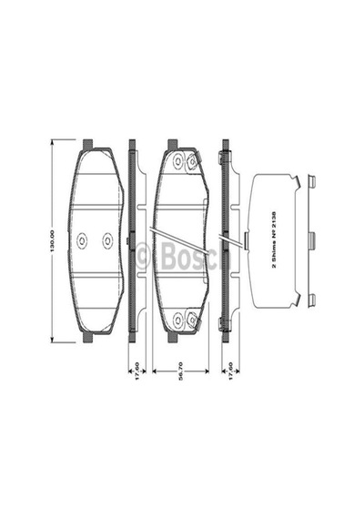 BOSCH 986494692 Fren Balatası Ön İx20 10- / Soul 13-