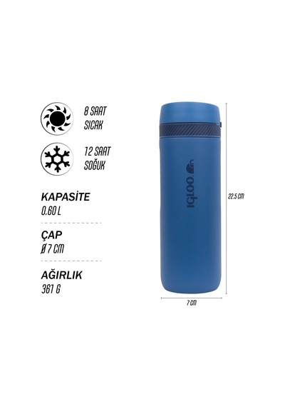 Igloo Squid Termos 600ml-lacivert Çok Renkli