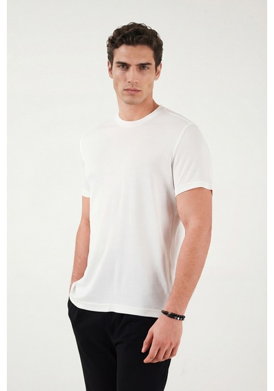 Buratti Erkek T Shirt 5904063 Ekru Ekru