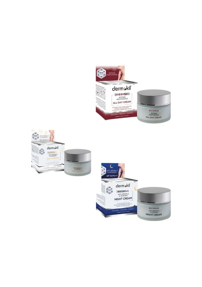 Dermokil All Day&night&day 3x50 Ml Krem Set