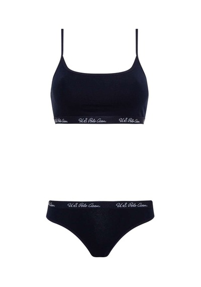 U.S. Polo Assn. Kadın Lacivert Büstiyer Slip Takım 68000