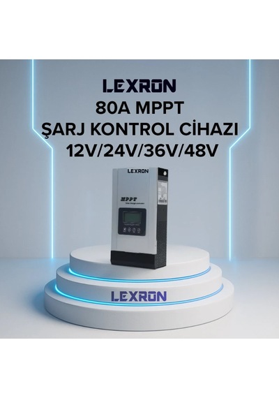 Lexron 80 A 12/24/48 V Mppt Şarj Kontrol Cihazı