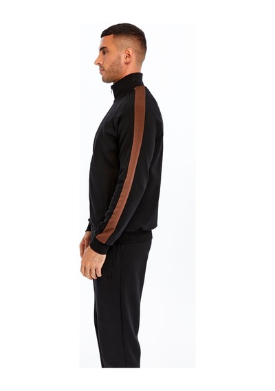 AR-MA Arma Erkek Slim Fit Reglan Kollu Fleto Cepli Tam Fermuar Dik Yaka Interlok Sweatshirt K30324989602 Siyah