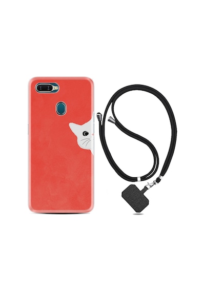 Oppo A5S Kılıf Boyun Askılı Kedoş 1735