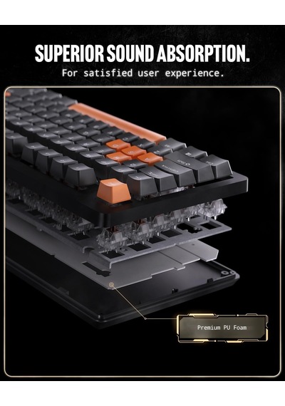 Arcplay Rgb Kablolu Mekanik Gaming Klavye Oyuncular İçin Tasarlandı Multi-fonksiyon Ses Ayarı Cherry Mx Brown Switch / 8000 Hz Ingilizce Q - App06427