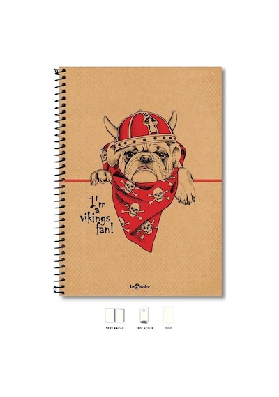 A4 Defter Düz 200 Syf Köpek Eco