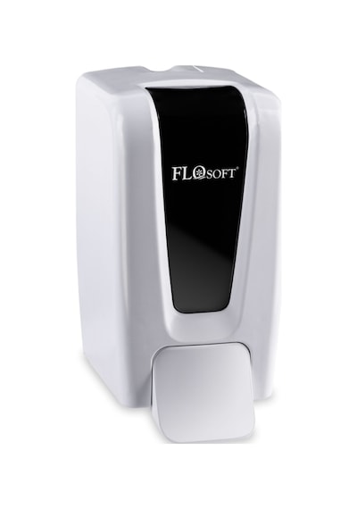 Flosoft F248 Manuel Gagalı Sıvı Sabun Dispenseri, 700 Ml Banyo Mutfak Duvara Monte Sabunluk Beyaz