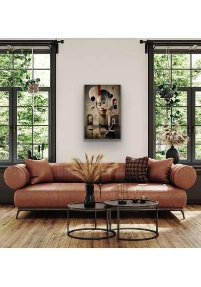 Karışık Rüyalar Soyut Kanvas Tablo 20x30 Cm Çok Renkli