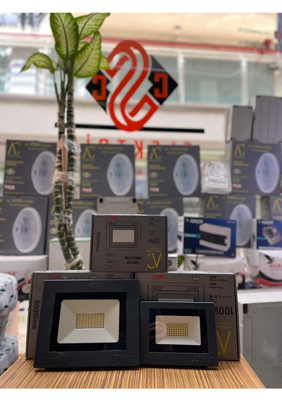 100w Ac Led Projektör Beyaz Işık Slim Kasa