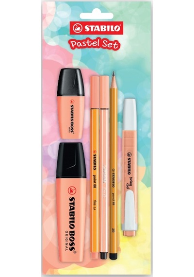 Stabilo Fosforlu Kalem Tek Renk Pastel Set 6 Lı Turuncu 70/126-6 Çok Renkli