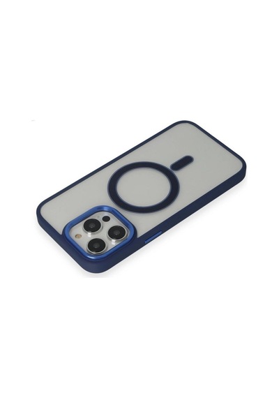 Apple İphone 14 Pro Kılıf Room Magneticsafe Silikon - Lacivert Çok Renkli