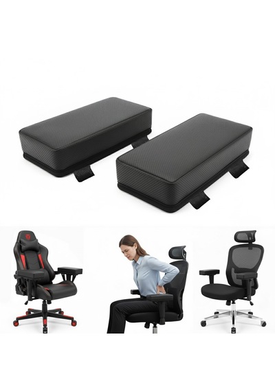 Microcase 3d Ortopedik Oto Araç Oyuncu Koltuk Kol Dayama Padi 2 Adet Al5401 Siyah