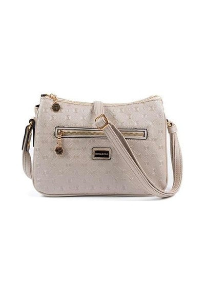 Silver Polo Sp818 Kadın Çapraz Çanta Logolu Bej-s.bej