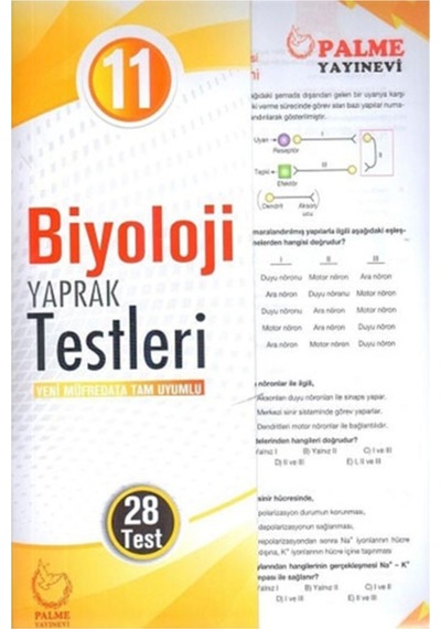 11 Sınıf Biyoloji Yaprak Test Palme Yayınları