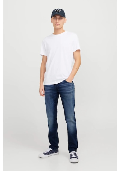 Jack & Jones Erkek Jjımıke 5 Cepli Jean Pantolon 12269601 Mavi Mavi