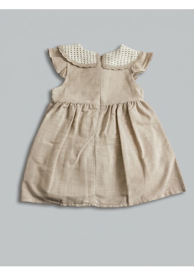 Pampal Moda Kız Çocuk Çilek Nakışlı Şapkalı Elbise Krem Pampal Moda Kız Çocuk Çilek Nakışlı Şapkalı Elbise Krem