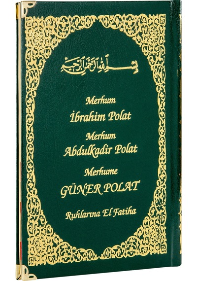 50 Adet - Isim Baskılı Ciltli Yasin Kitabı - Orta Boy - 128 Sayfa N11.5204