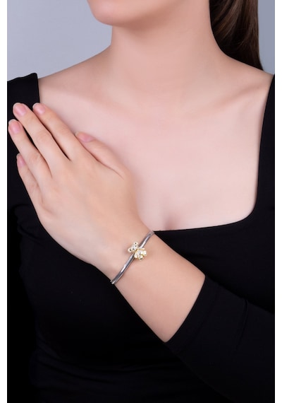 Pofuduk Ayıcık 18 Ayar Sarı Altın Kaplama Gümüş Charm