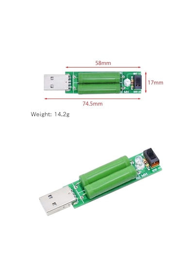 Usb Yük Test Cihazı 5v 1a 2a Anahtarlı Powerbank Test Aleti