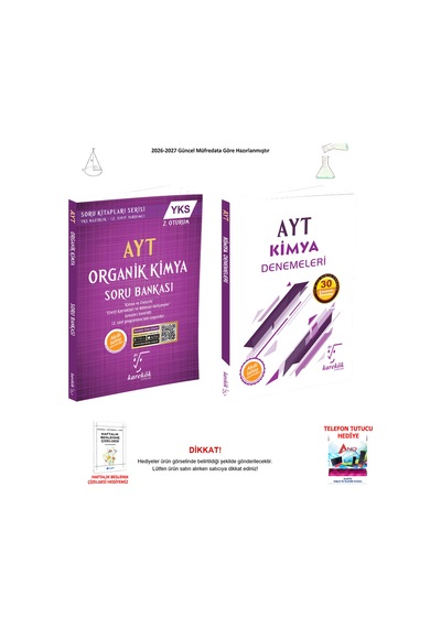 Karekök Ayt Kimya Soru Bankası Ve Deneme 2 Kitap Seti