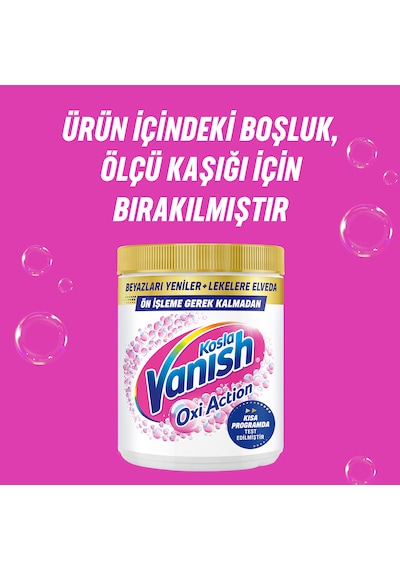 Vanish Oxi Action Kristal Beyaz Deterjan Güçlendirici ve Leke Çıkarıcı Toz 480 G