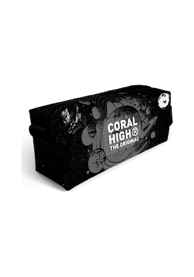 Coral High Kids Siyah Galaxy Desenli Kalem Çantası 22084