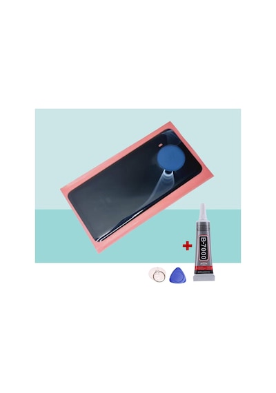 Xiaomi Mi 10t Lite Siyah Arka Kapak Batarya Kapağı Pil Kapağı Yapışkan Ve Sökme Aparatıyla Beraber Full Set Siyah