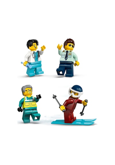 LEGO® City Acil Hava Ambulans Uçağı 60465 - 6 Yaş ve Üzeri Çocuklar için Kar Motosikleti İçeren Yaratıcı Oyuncak Yapım Seti (403 Parça)