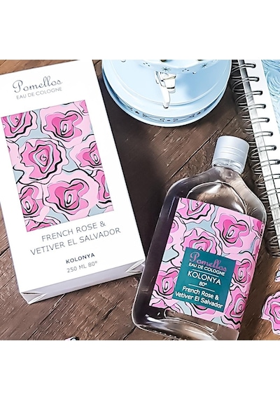 Pomellos 80 Derece French Rose & Vetiver El Salvador Kolonyası Cam Şişe 250 ML