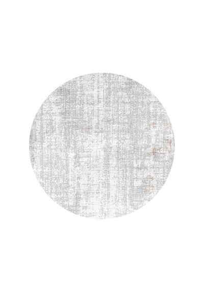 Etnik Craft Madre Modern Desenli Yuvarlak Halı Md02 Bej