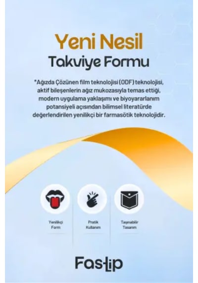 Fastlip D3 & K2 Vitamini Strip Form 30 Film Tablet