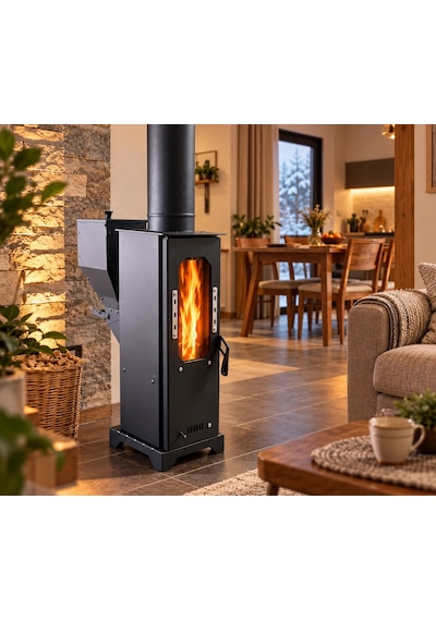 Ziraisepet Firebox Kapalı Alan Pelet Soba