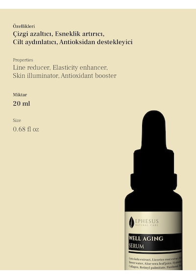 İnce Çizgi Ve Kırışıklıkların Görünümünü Azaltıcı Sıkılaştırıcı Serum 20ml