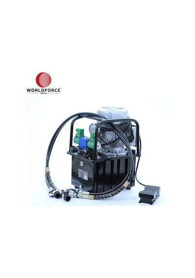 Worldforce 11240 Elektro Hidrolik Pompa 1400 Bar 4 Litre Yağ Kapasiteli Çift Etkili Kumandalı Yağ Ünitesi