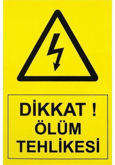 Is-Ti2 Tehlike Etiketi 14X10Cm (Yüksek Voltaj)