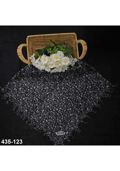 Firuze Eşarp Firuze Desenli Sökme Boncuklu Eşarp 435-123 Çok Renkli