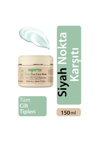 Agarta Yeşil Kil Yüz Maskesi 150 Ml