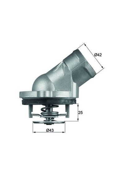Mahle Termostat 87 C Mercedes M112 W202 W203 Cl203 W210 W211 W220 Mahle Tı45.87d A1122030275
