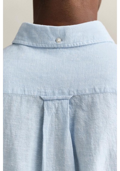 Gant Erkek Mavi Regular Fit Logolu Gömlek-15339