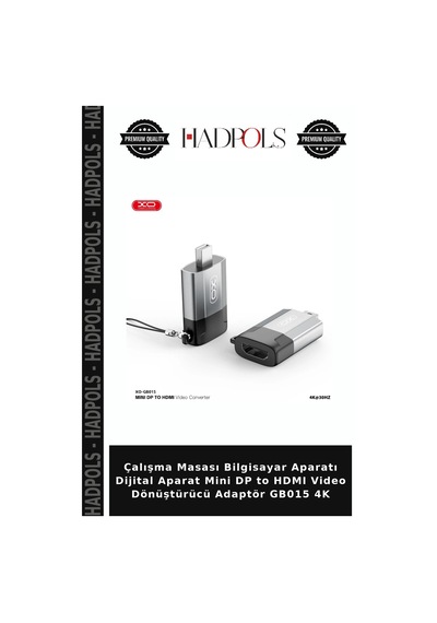 Çalışma Masası Bilgisayar Aparatı Dijital Aparat Mini Dp To Hdmı Video Dönüştürücü Adaptör Gb015 4k